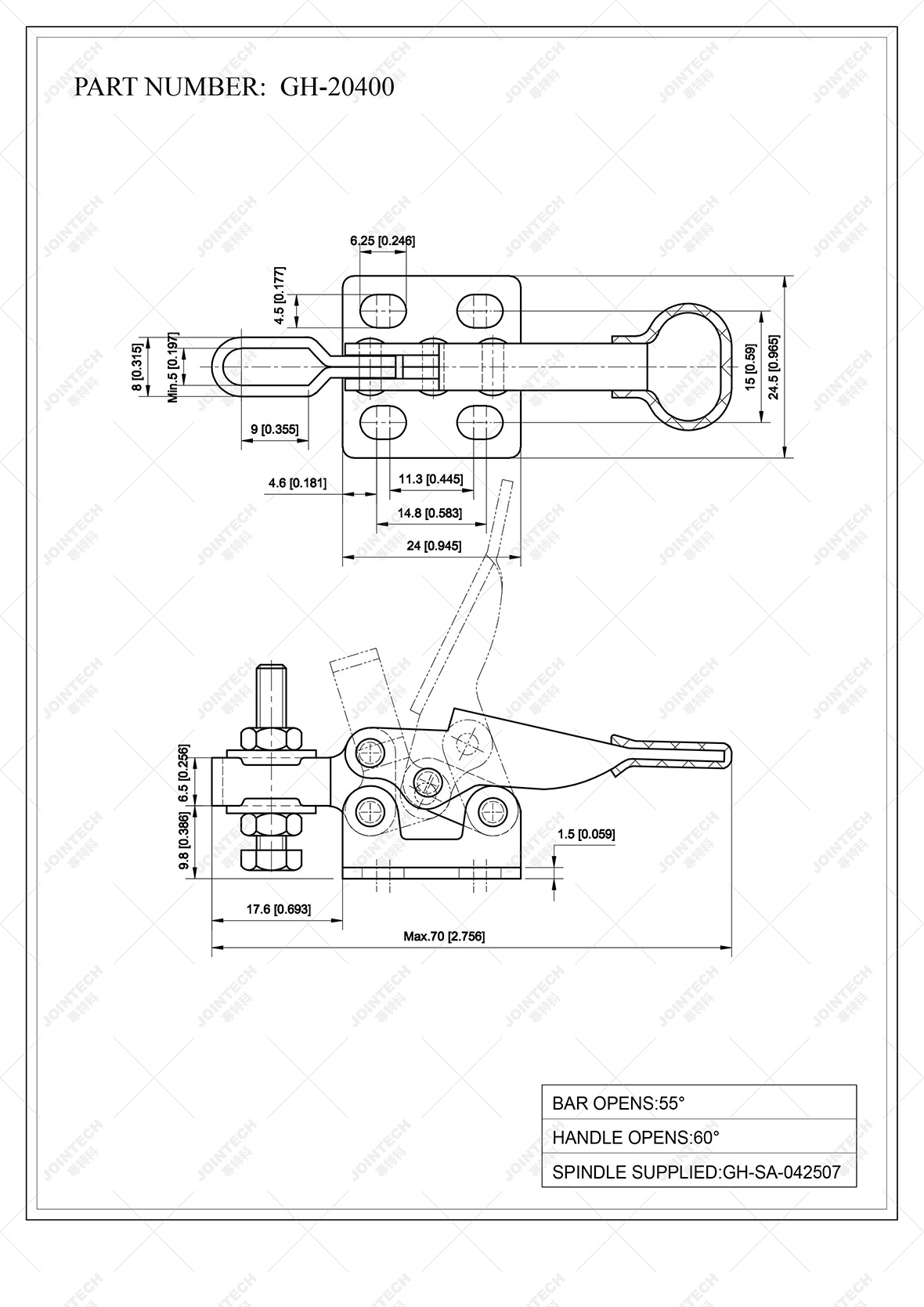Zinc Coating Horizontal Toggle Clamp Use For Plastic Crushers Buy Horizontal Toggle Clamp