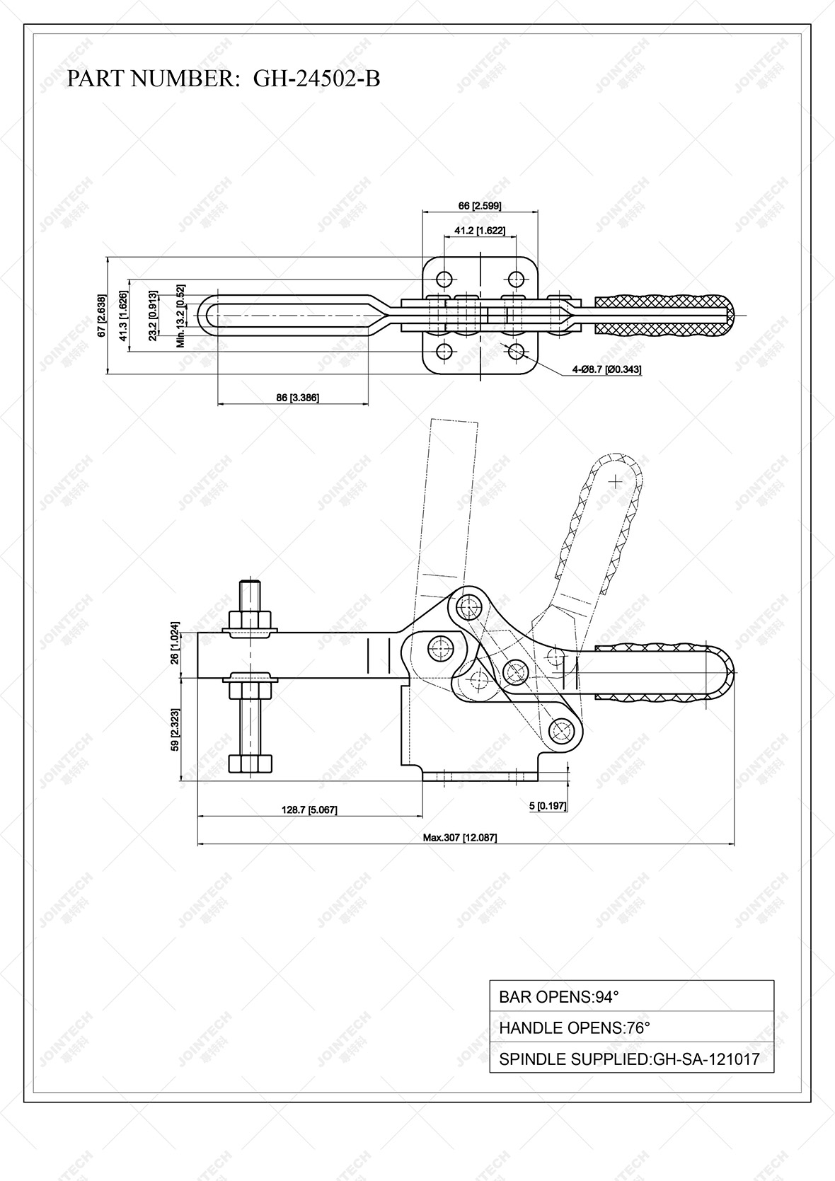 UBar Fixing Flange Base Mount Horizontal Toggle Clamp Buy Horizontal