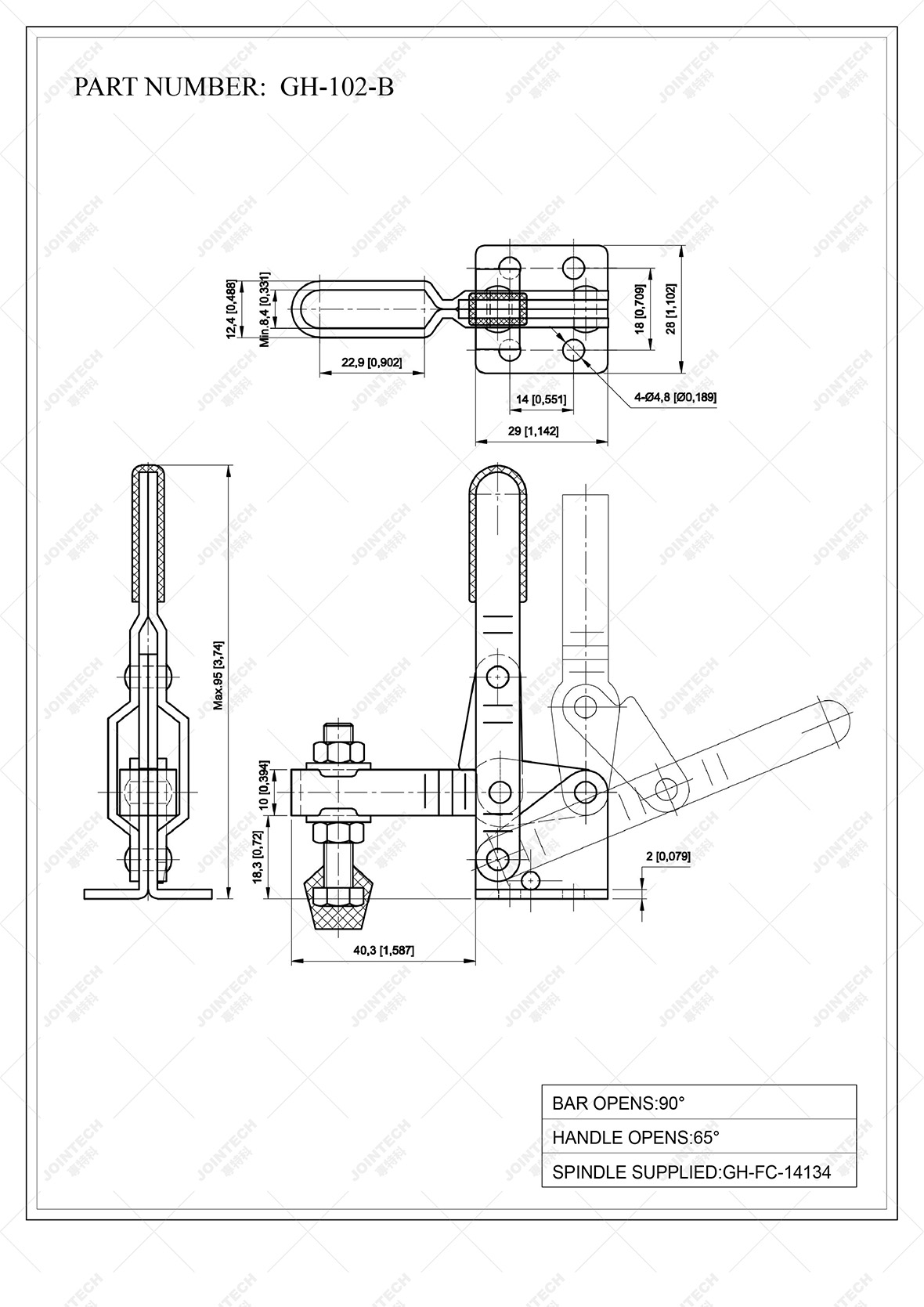 Destaco Small Capacity Hold Down Vertical Toggle Clamp Buy Vertical
